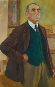 Autoportrait en gilet vert, 1924