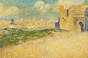 La porte Mansur à Meknès, Maroc - Théo van Rysselberghe