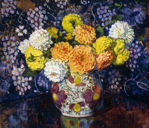 Vase de fleurs, 1907 - Théo van Rysselberghe