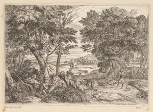 Paysage arcadien avec Céphale et Procris - Théodore