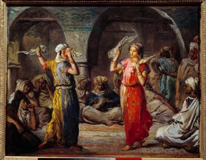Orientalisme : "Danse des tissus : danseurs marocains" - Théodore Chassériau