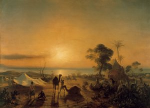 Le Camp à Staoueli - Jean Antoine Theodore Gudin