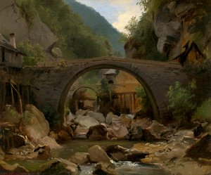 Ruisseau de montagne en Auvergne - Pierre Etienne Theodore Rousseau