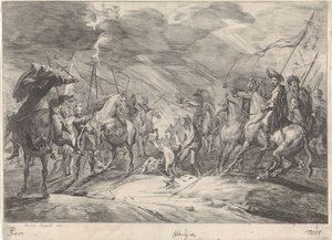Scène de champ de bataille