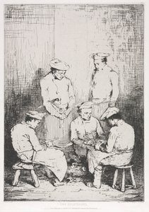 Les Éplucheurs de pommes de terre - Auguste Theodule Ribot