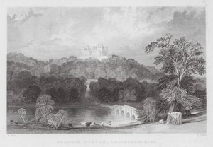 Château de Belvoir, Leicestershire (gravure) - Thomas (after) Allom