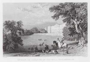 Burley, ou Burleigh on the Hill, Rutlandshire (gravure) - Thomas (after) Allom
