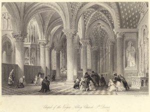 Chapelle de la Vierge, Église abbatiale, Saint-Denis (gravure) - Thomas (after) Allom