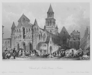 Église Notre-Dame, Poitiers (gravure)
