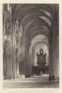 Cathédrale de Durham, depuis la nef - Thomas (after) Allom