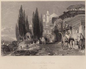 Emir Sultan, Brusa, Asie Mineure, Brousse (gravure)
