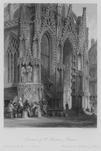 Fontaine Saint-Maclou, Rouen (gravure) - Thomas (after) Allom