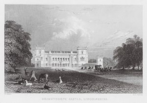 Château de Grimsthorpe, Lincolnshire (gravure) - Thomas (after) Allom