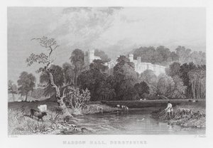 Haddon Hall, Derbyshire (gravure) - Thomas (after) Allom