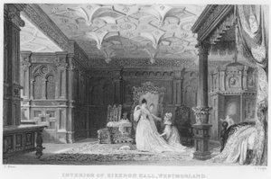 Intérieur de Sizergh Hall, Westmorland - Thomas (after) Allom