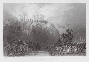 Château de Nottingham (gravure) - Thomas (after) Allom