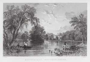 Rufford Hall, Nottinghamshire (gravure) - Thomas (after) Allom