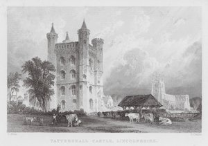 Château de Tattershall, Lincolnshire (gravure) - Thomas (after) Allom