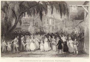 La fête des joncs à Ambleside, Westmorland (gravure)