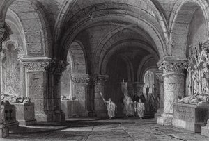 Tombeaux des rois dans la crypte de Saint-Denis - Thomas (after) Allom