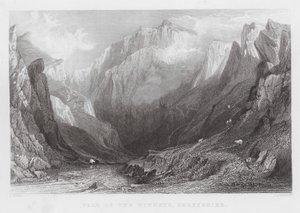 Vallée des Winnets, Derbyshire (gravure) - Thomas (after) Allom