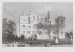 Wollaton Hall, Nottinghamshire (gravure) - Thomas (after) Allom