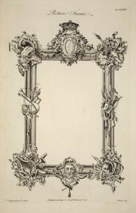 Conception pour un cadre, pub. 1761 (gravure) - Thomas (after) Chippendale