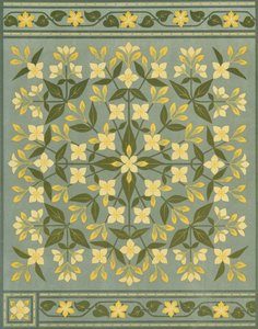Dessin pour un coussin tiré de "The Art of Embroidery, A Treatise on the Practise of Decorative Needlework" (L