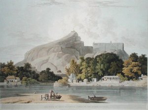 Le Rocher de Trichinopoly, pris sur la rivière Cauvery, planche 45 de 