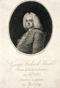 George Frederick Handel (1685-1759) gravé par W. Chapman - Thomas (after) Hudson