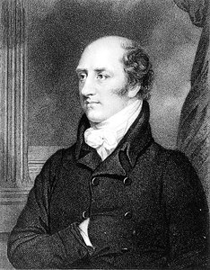 Portrait de George Canning (1770-1827) gravé par William Holt - Thomas (after) Stewardson