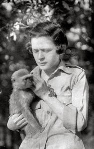 Stella Court Treatt et son singe Kima, Dodoma à Mongalla, Afrique de l