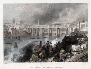 Pont de haut niveau sur le Tyne à Newcastle - Thomas Abiel Prior