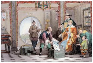 Appartement dans une maison de mandarin, près de Nankin, Chine - Thomas Allom