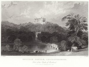 Château de Belvoir dans le Leicestershire - Thomas Allom