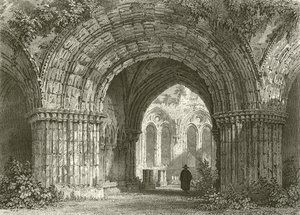 Salle capitulaire, Abbaye de Furness - Thomas Allom
