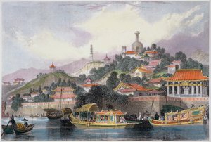 Jardin du Palais Impérial, Pékin, Chine, 1843