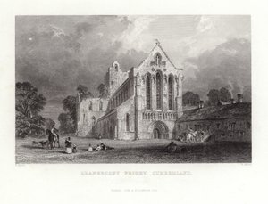 Prieuré de Llanercost dans le Cumberland - Thomas Allom