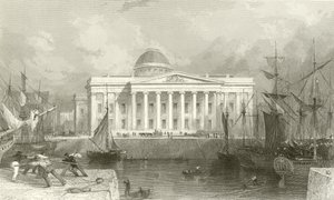 La nouvelle douane, Liverpool - Thomas Allom