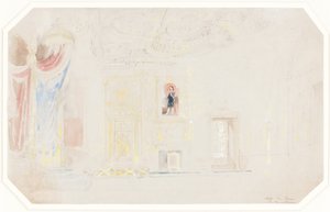 La salle du trône à Fontainebleau - Thomas Allom