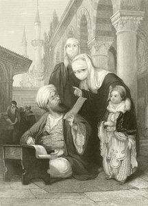 Le scribe turc - Thomas Allom