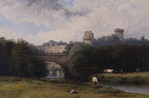 Château de Warwick depuis la rivière - Thomas Baker