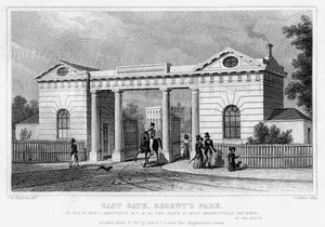 Porte Est, Regents Park, Londres, 1827 - Thomas Barber