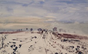 Le chemin de la ferme dans la neige, 20e siècle