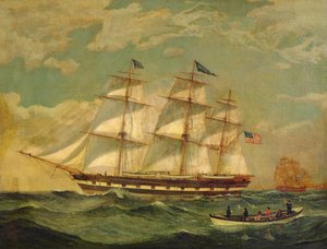 Navire Houqua - Thomas Birch