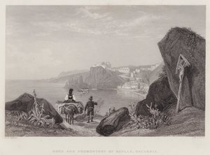 Rocher et promontoire de Scylla, Calabre, Italie (gravure) - Thomas Brabazon Aylmer