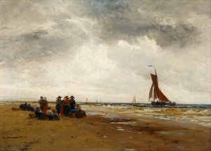 En attendant le retour des bateaux de pêche, Hollande