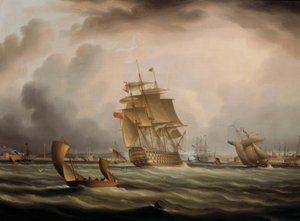 Navigation au large de Portsmouth - Thomas Buttersworth