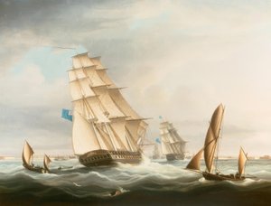 Escadron du Bleu au large de Portsmouth - Thomas Buttersworth