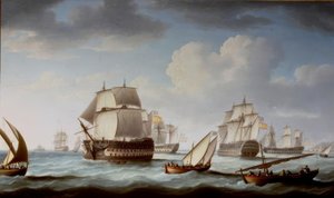La bataille de Trafalgar - Thomas Buttersworth